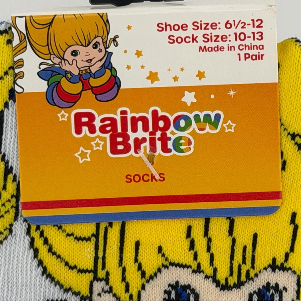 Rainbow Brite Novelty Crew Socks